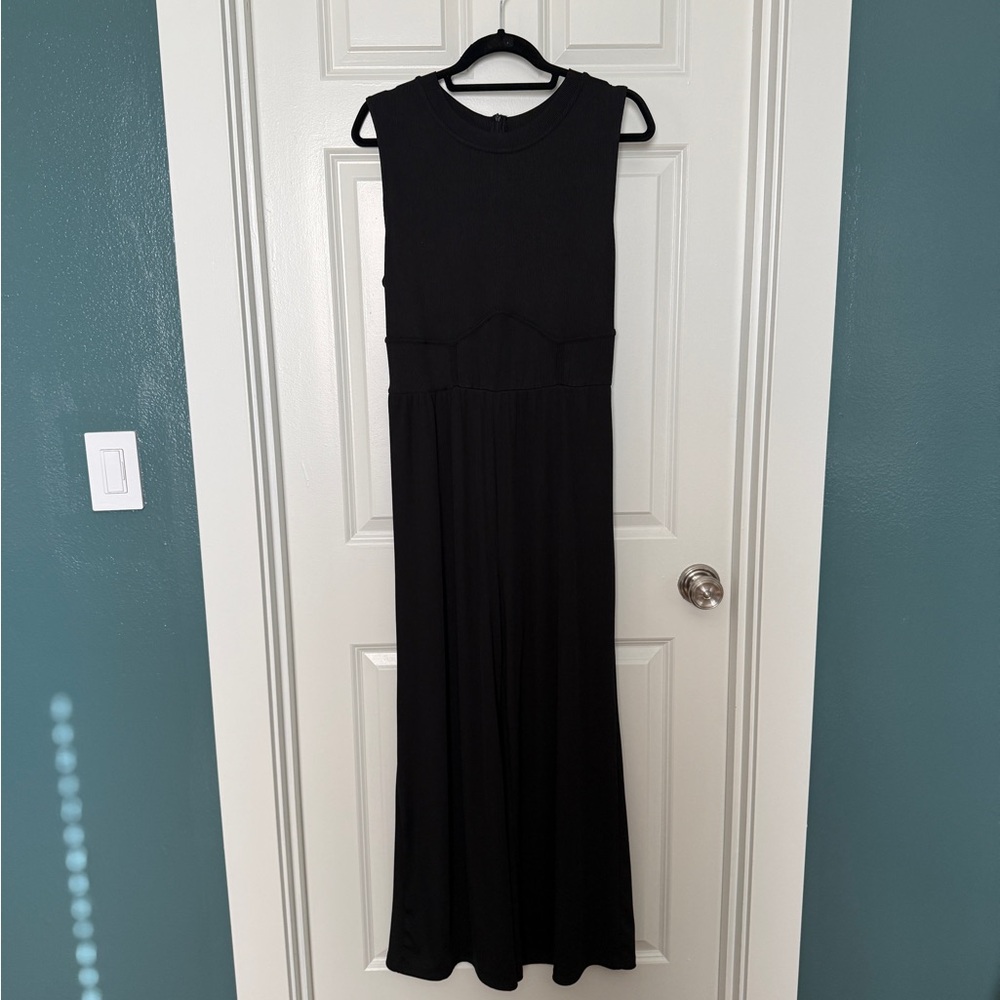Cider Black Wide Leg Jumpsuit